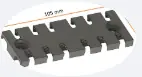 Placa de alivio de tensión para cables