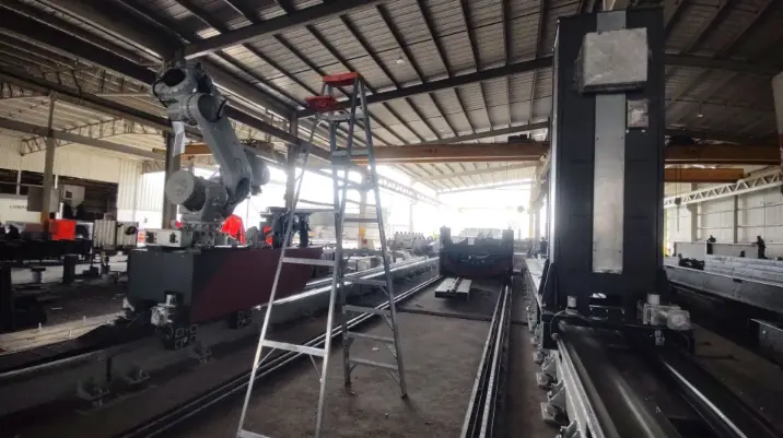 Armado de la máquina en planta